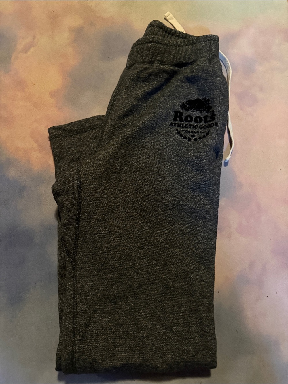 Roots Charcoal Grey Sweatpants with Drawstring